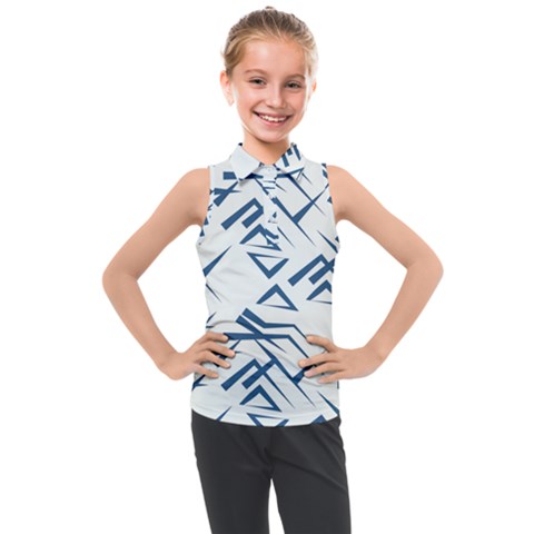 Abstract Pattern Geometric Backgrounds   Kids  Sleeveless Polo Tee by Eskimos