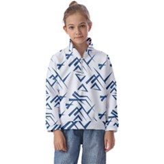 Abstract Pattern Geometric Backgrounds   Kids  Half Zip Hoodie by Eskimos