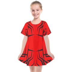 Abstract Pattern Geometric Backgrounds   Kids  Smock Dress by Eskimos