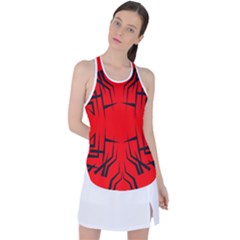 Abstract Pattern Geometric Backgrounds   Racer Back Mesh Tank Top by Eskimos