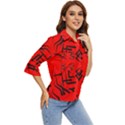 Abstract pattern geometric backgrounds   Women s Quarter Sleeve Pocket Shirt View2