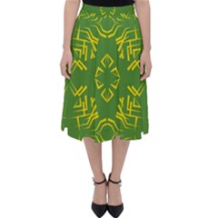 Abstract Pattern Geometric Backgrounds   Classic Midi Skirt by Eskimos