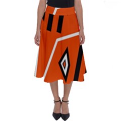 Abstract Pattern Geometric Backgrounds   Perfect Length Midi Skirt by Eskimos