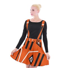 Abstract Pattern Geometric Backgrounds   Suspender Skater Skirt by Eskimos