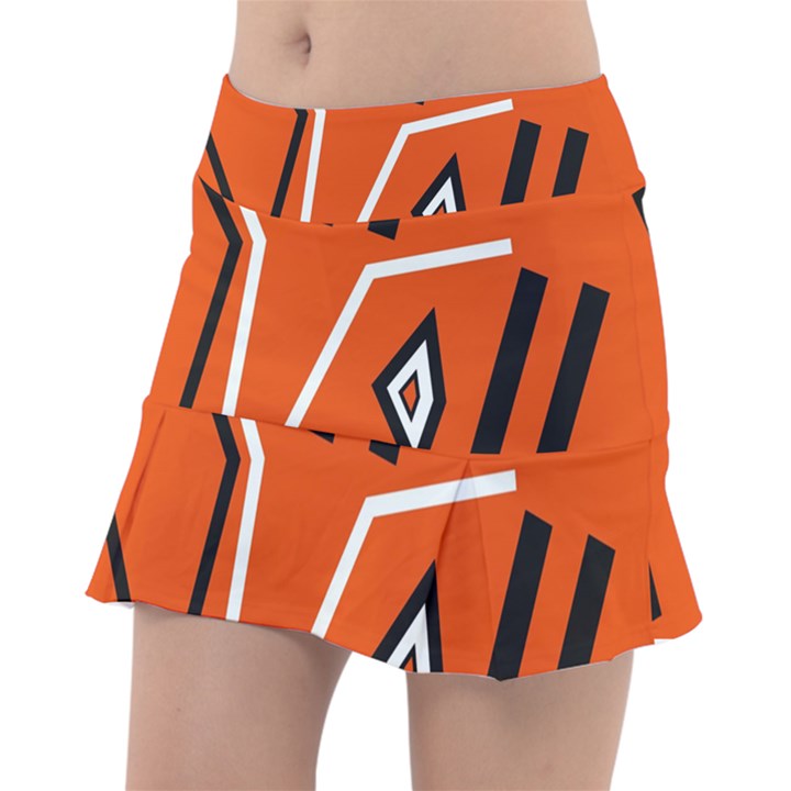 Abstract pattern geometric backgrounds   Classic Tennis Skirt