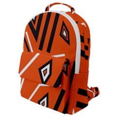 Abstract Pattern Geometric Backgrounds   Flap Pocket Backpack (small)