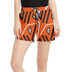 Abstract Pattern Geometric Backgrounds   Women s Runner Shorts by Eskimos