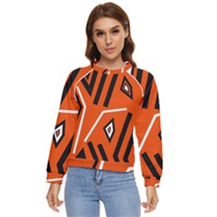 Abstract Pattern Geometric Backgrounds   Women s Long Sleeve Raglan Tee