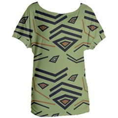 Abstract Pattern Geometric Backgrounds   Women s Oversized Tee by Eskimos