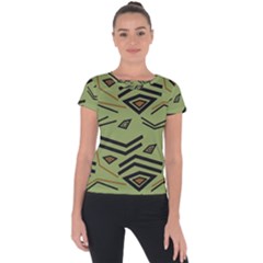 Abstract Pattern Geometric Backgrounds   Short Sleeve Sports Top  by Eskimos