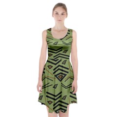 Abstract Pattern Geometric Backgrounds   Racerback Midi Dress by Eskimos