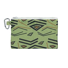 Abstract Pattern Geometric Backgrounds   Canvas Cosmetic Bag (medium) by Eskimos