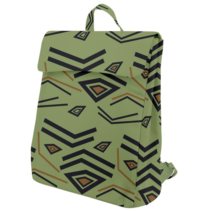 Abstract pattern geometric backgrounds   Flap Top Backpack