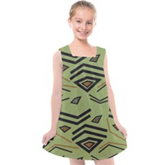 Abstract Pattern Geometric Backgrounds   Kids  Cross Back Dress by Eskimos