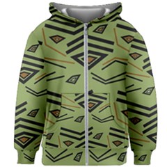 Abstract Pattern Geometric Backgrounds   Kids  Zipper Hoodie Without Drawstring by Eskimos