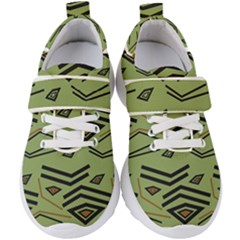 Abstract Pattern Geometric Backgrounds   Kids  Velcro Strap Shoes by Eskimos