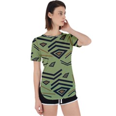 Abstract Pattern Geometric Backgrounds   Perpetual Short Sleeve T-shirt by Eskimos