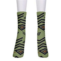 Abstract Pattern Geometric Backgrounds   Men s Crew Socks by Eskimos