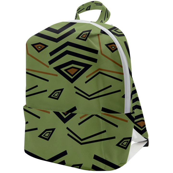 Abstract pattern geometric backgrounds   Zip Up Backpack