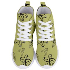 Folk Flowers Print Floral Pattern Ethnic Art Women s Lightweight High Top Sneakers by Eskimos