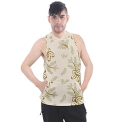 Folk Flowers Print Floral Pattern Ethnic Art Men s Sleeveless Hoodie by Eskimos