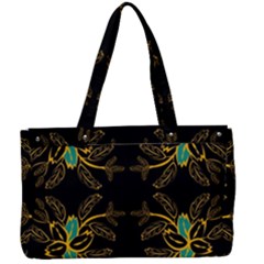 Floral Folk Damask Pattern  Canvas Work Bag by Eskimos