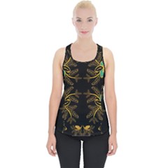 Floral Folk Damask Pattern  Piece Up Tank Top by Eskimos