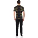 Floral folk damask pattern  Men s Short Sleeve Rash Guard View2