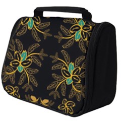 Floral Folk Damask Pattern  Full Print Travel Pouch (big) by Eskimos