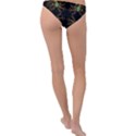 Floral folk damask pattern  Ring Detail Bikini Bottom View2