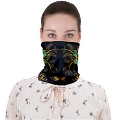 Floral Folk Damask Pattern  Face Covering Bandana (adult) by Eskimos