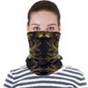 Floral folk damask pattern  Face Seamless Bandana (Adult) View1