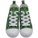 Floral folk damask pattern  Kids  Mid-Top Canvas Sneakers View1