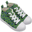 Floral folk damask pattern  Kids  Mid-Top Canvas Sneakers View3