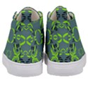 Floral folk damask pattern  Kids  Mid-Top Canvas Sneakers View4