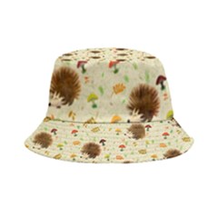 Autumn Hedgehogs Inside Out Bucket Hat