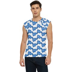 Abstract Waves Men s Raglan Cap Sleeve Tee by SychEva