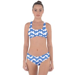 Abstract Waves Criss Cross Bikini Set by SychEva