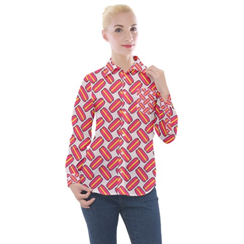 Abstract Cookies Women s Long Sleeve Pocket Shirt by SychEva