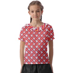 Abstract Cookies Kids  Frill Chiffon Blouse by SychEva