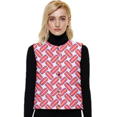 Abstract Cookies Women s Short Button Up Puffer Vest by SychEva