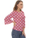 Abstract Cookies Cut Out Wide Sleeve Top View3