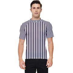 Minimalistic Black And White Stripes, Vertical Lines Pattern Men s Short Sleeve Rash Guard by Casemiro