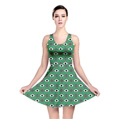 Beetle Eyes Reversible Skater Dress by SychEva