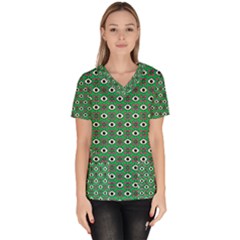 Beetle Eyes Women s V-neck Scrub Top by SychEva