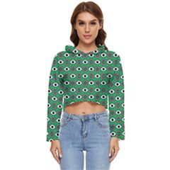 Beetle Eyes Women s Lightweight Cropped Hoodie