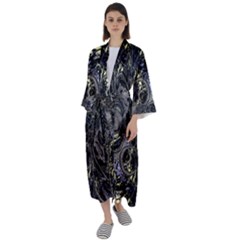 The Pollinator Maxi Satin Kimono by MRNStudios