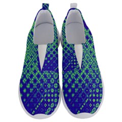 Blue Green Tiling  No Lace Lightweight Shoes by lujastyles