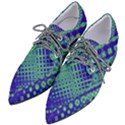 Blue Green Tiling  Pointed Oxford Shoes View2