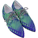 Blue Green Tiling  Pointed Oxford Shoes View3